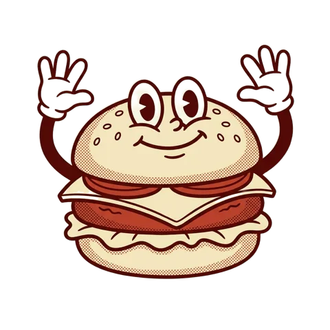 Burger mascot